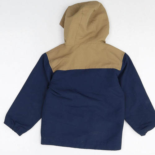 Urban rascals Boys Blue Colourblock Jacket Size 6 Years Zip