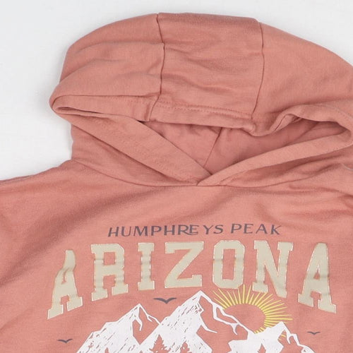 Primark Girls Pink Cotton Pullover Hoodie Size 8-9 Years Pullover - Arizona