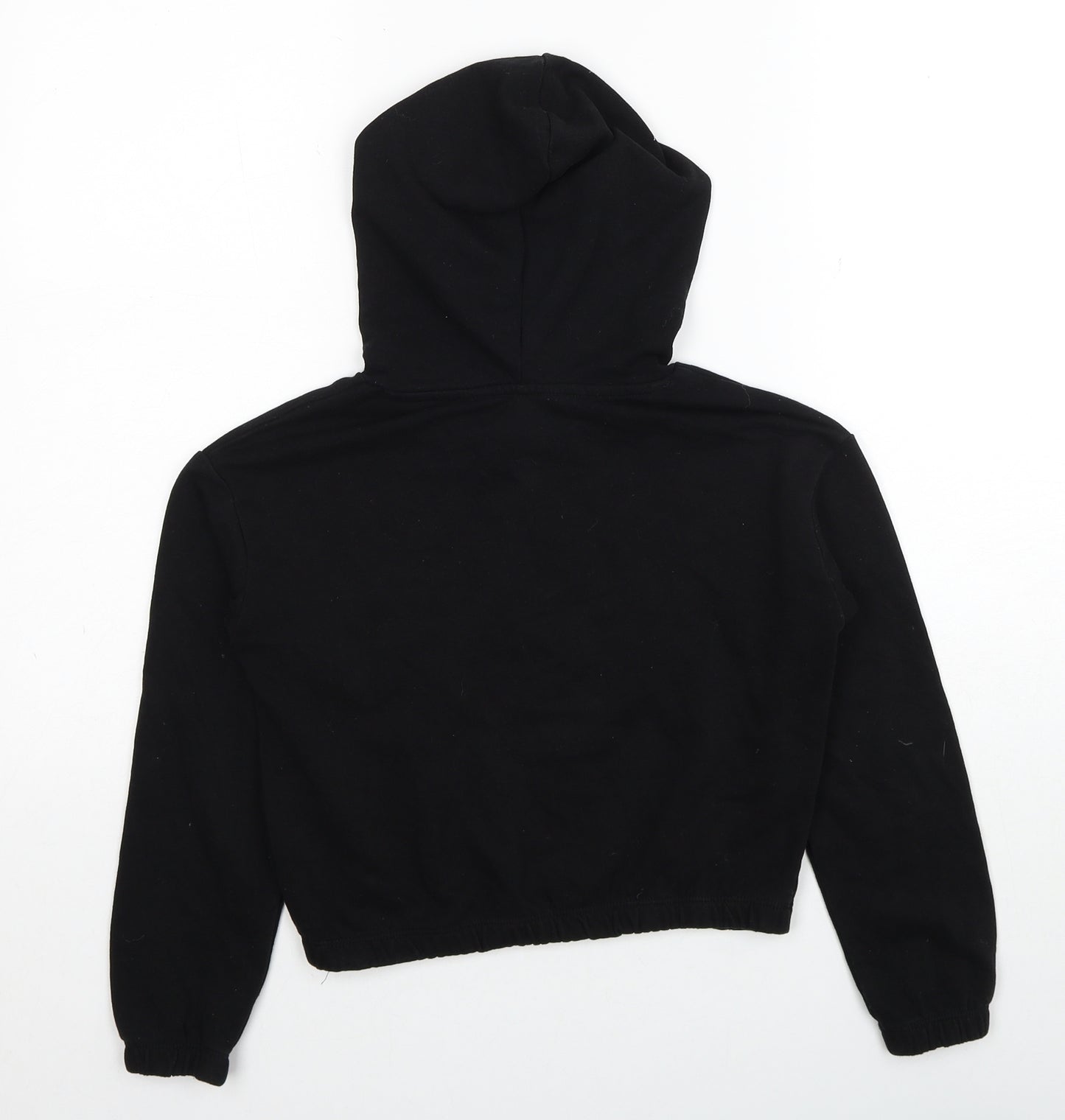 H&M Boys Black Cotton Pullover Hoodie Size 9-10 Years Pullover - Brooklyn
