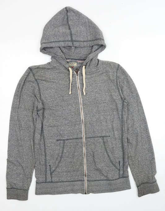 NEXT Mens Grey Polyester Full Zip Hoodie Size S