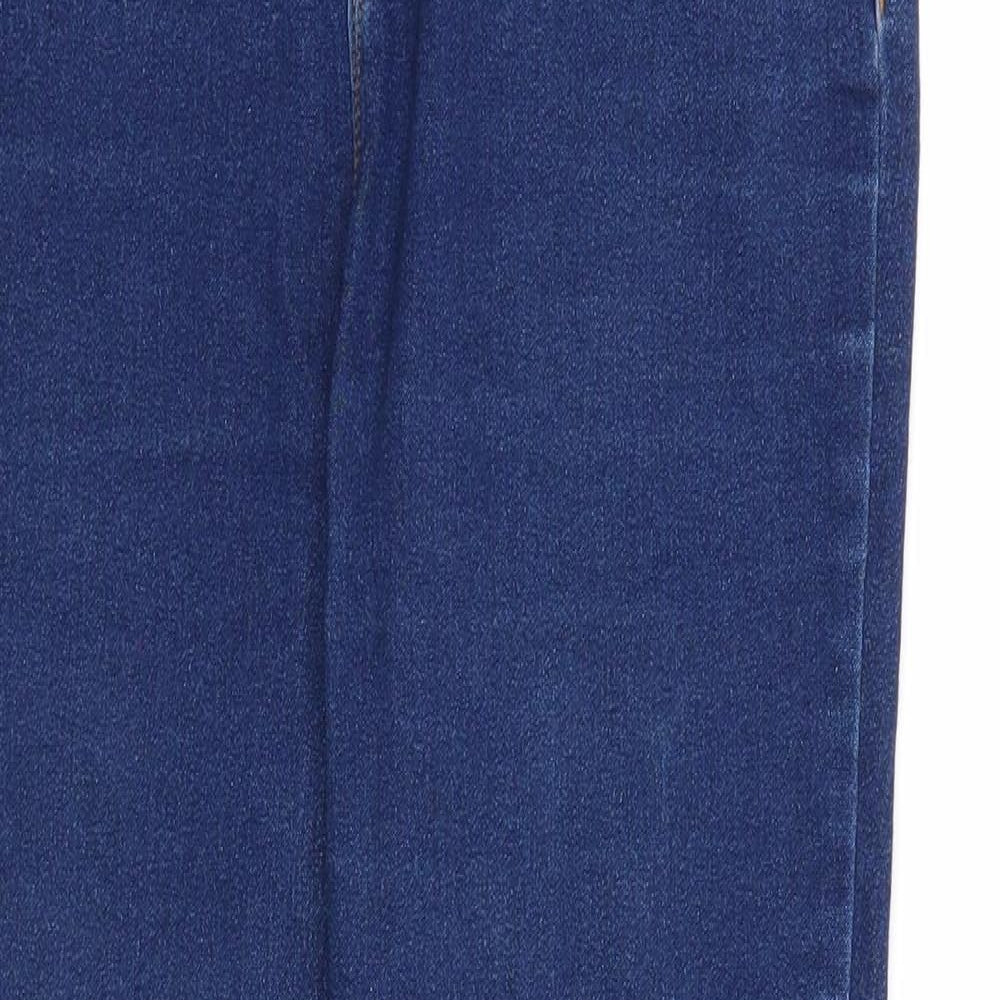 Denim & Co. Girls Blue Chlorofibre Jegging Jeans Size 12-13 Years Regular Zip