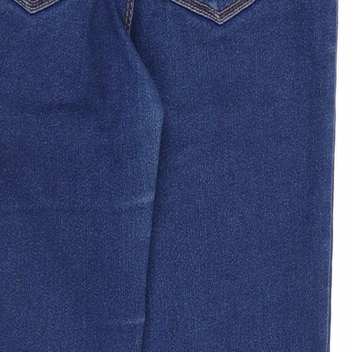 Denim & Co. Girls Blue Chlorofibre Jegging Jeans Size 12-13 Years Regular Zip