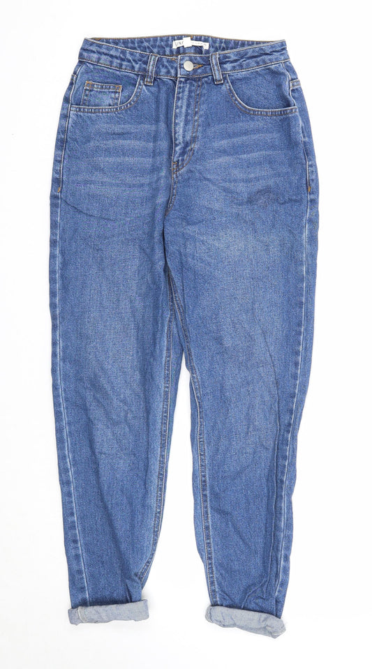 Uncivilised Mens Blue Cotton Skinny Jeans Size 26 in Regular Zip - Turn Up