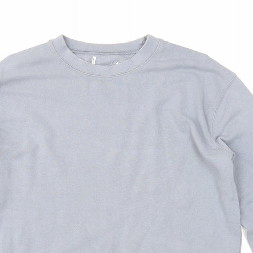 Topman Mens Grey Cotton Pullover Sweatshirt Size S