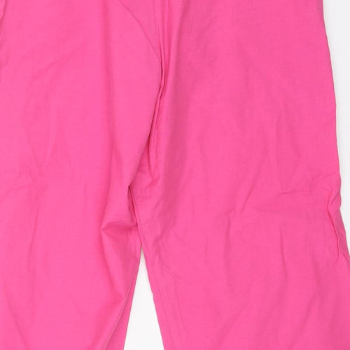 team adventure Womens Pink Cotton Bermuda Shorts Size S L18 in Regular Drawstring