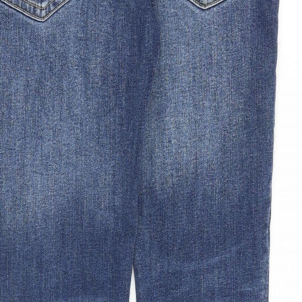 JACK & JONES Mens Blue Cotton Skinny Jeans Size 30 in Slim Zip