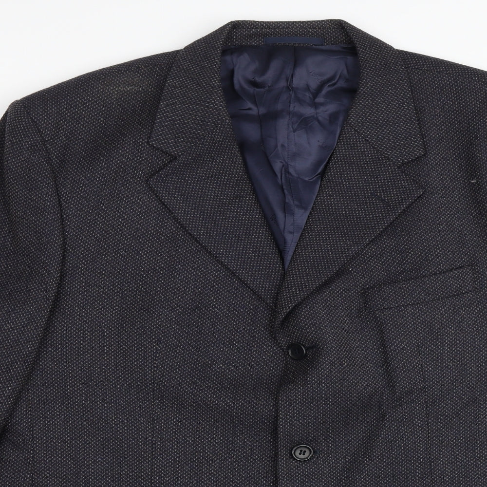 Wolsey Mens Blue Wool Jacket Suit Jacket Size 42 Regular
