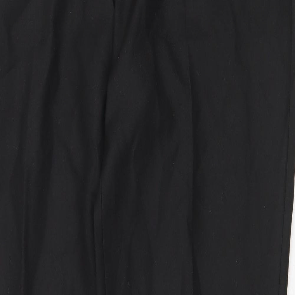 River Island Mens Black Polyester Dress Pants Trousers Size 34 in Regular Zip