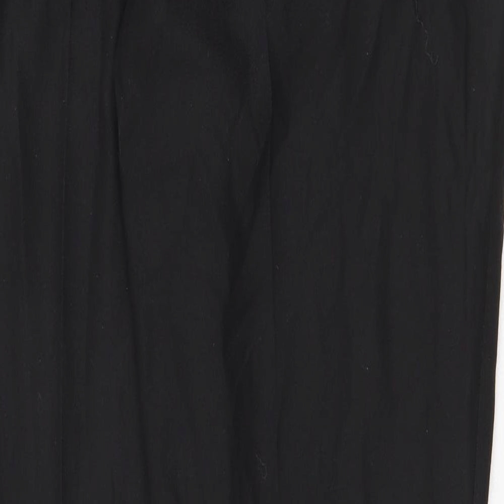 River Island Mens Black Polyester Dress Pants Trousers Size 34 in Regular Zip