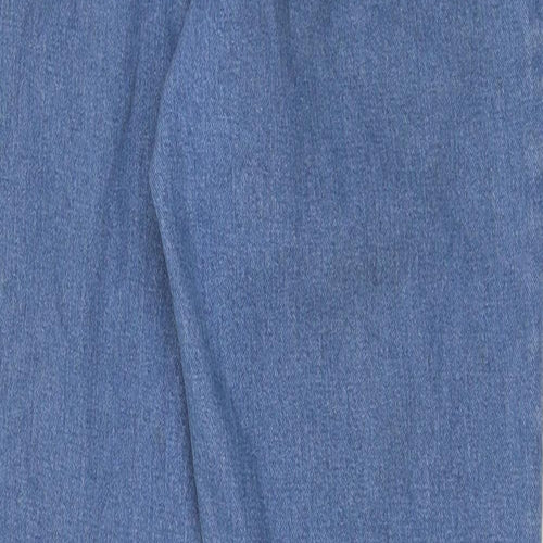 Nutmeg Girls Blue 100% Cotton Straight Jeans Size 12-13 Years Regular Tie