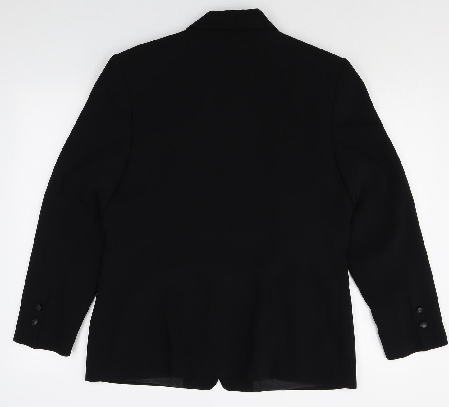 Marcona Womens Black Polyester Jacket Suit Jacket Size 14