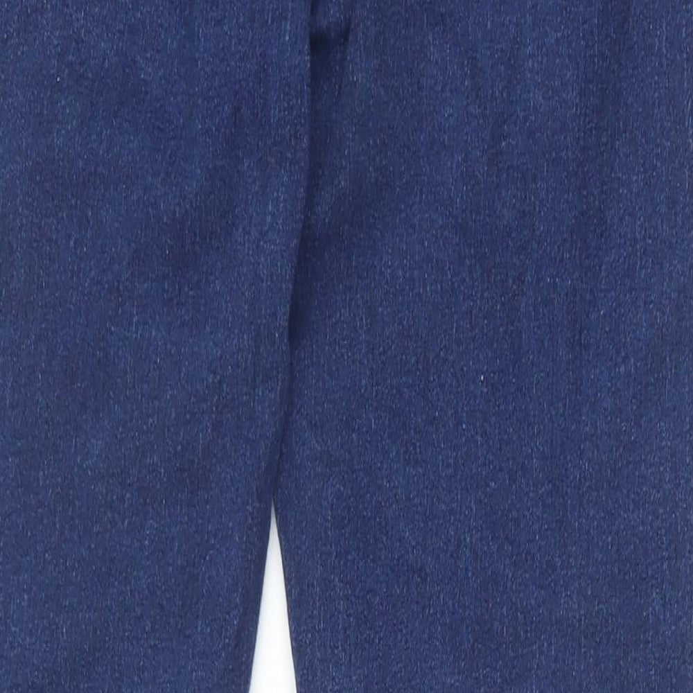 NEXT Girls Blue Cotton Skinny Jeans Size 11 Years Slim Zip