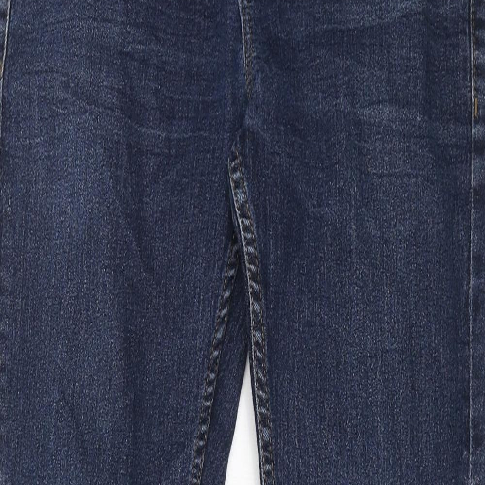 NEXT Mens Blue Cotton Straight Jeans Size 30 in L25 in Regular Button