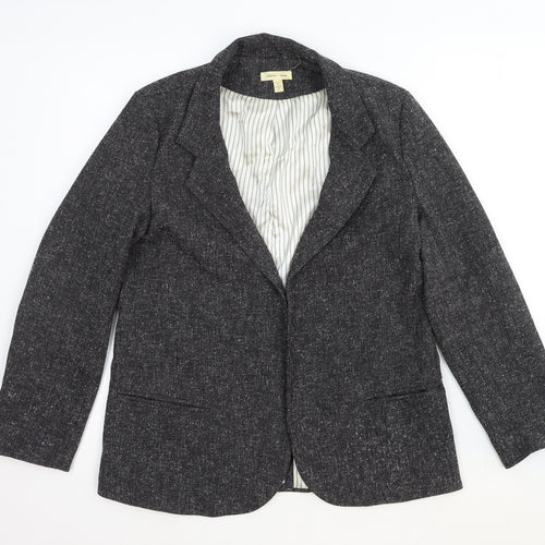 Silence + Noise Womens Grey Wool Jacket Blazer Size M - Open