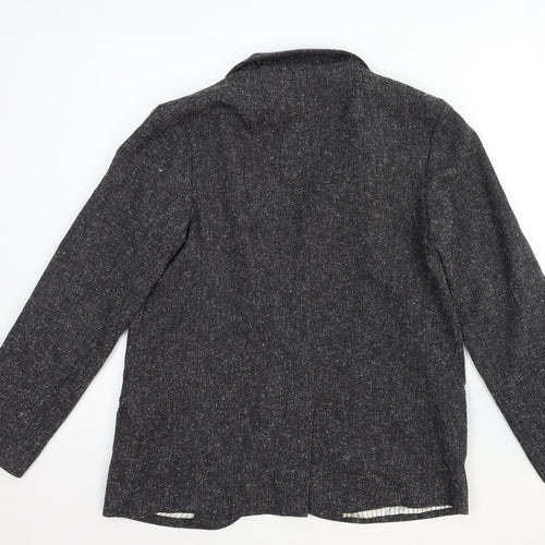 Silence + Noise Womens Grey Wool Jacket Blazer Size M - Open