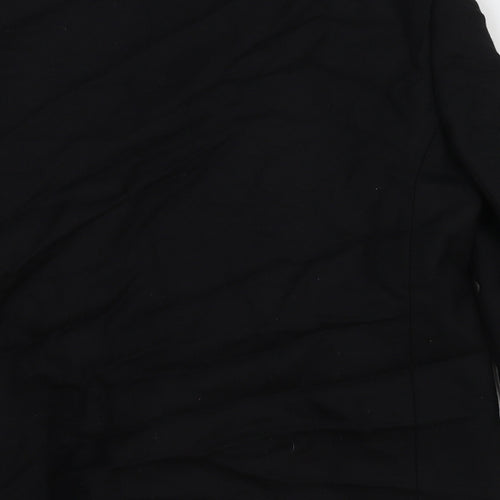 Solo Womens Black Wool Jacket Suit Jacket Size 12