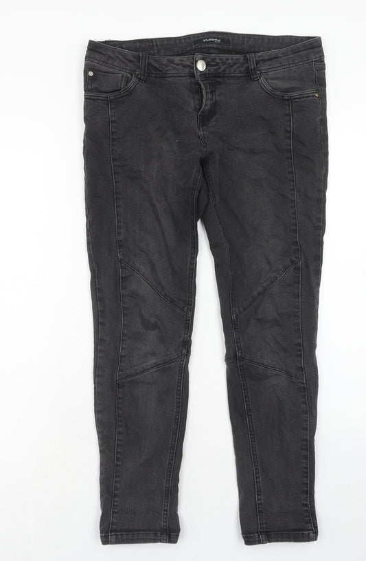 Bonobo Mens Black Cotton Straight Jeans Size 32 in Regular Zip