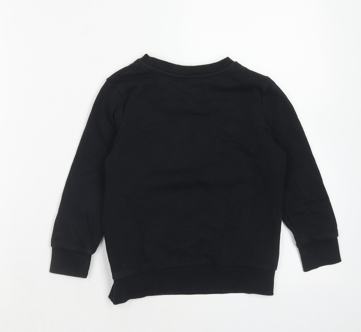 George Boys Black Cotton Pullover Sweatshirt Size 3-4 Years Pullover - Epic