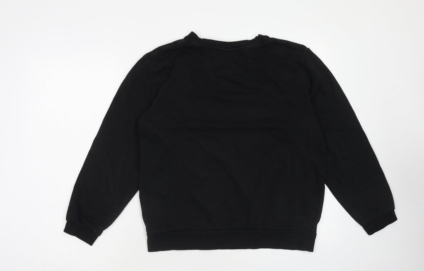 H&M Boys Black Cotton Pullover Sweatshirt Size 12 Years Pullover