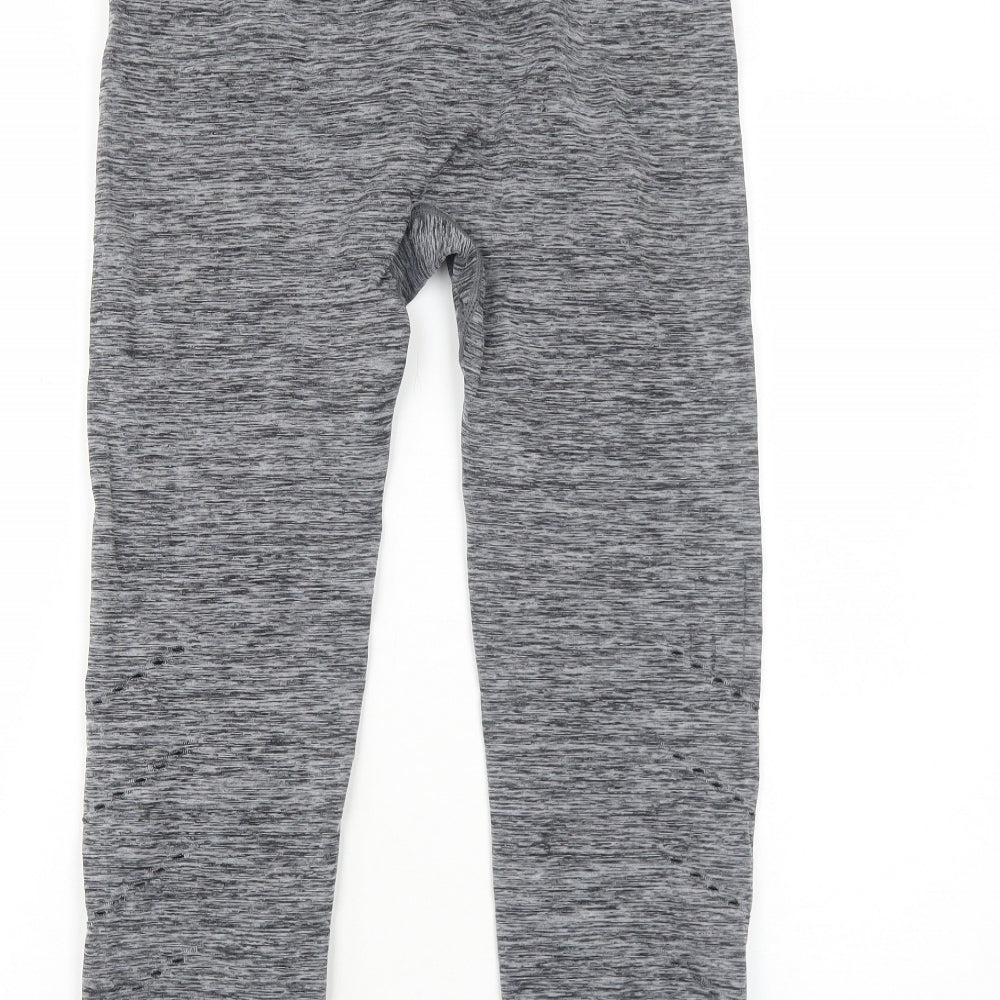 Primark Womens Grey Polyamide Compression Leggings Size M Regular Pullover - Cropped