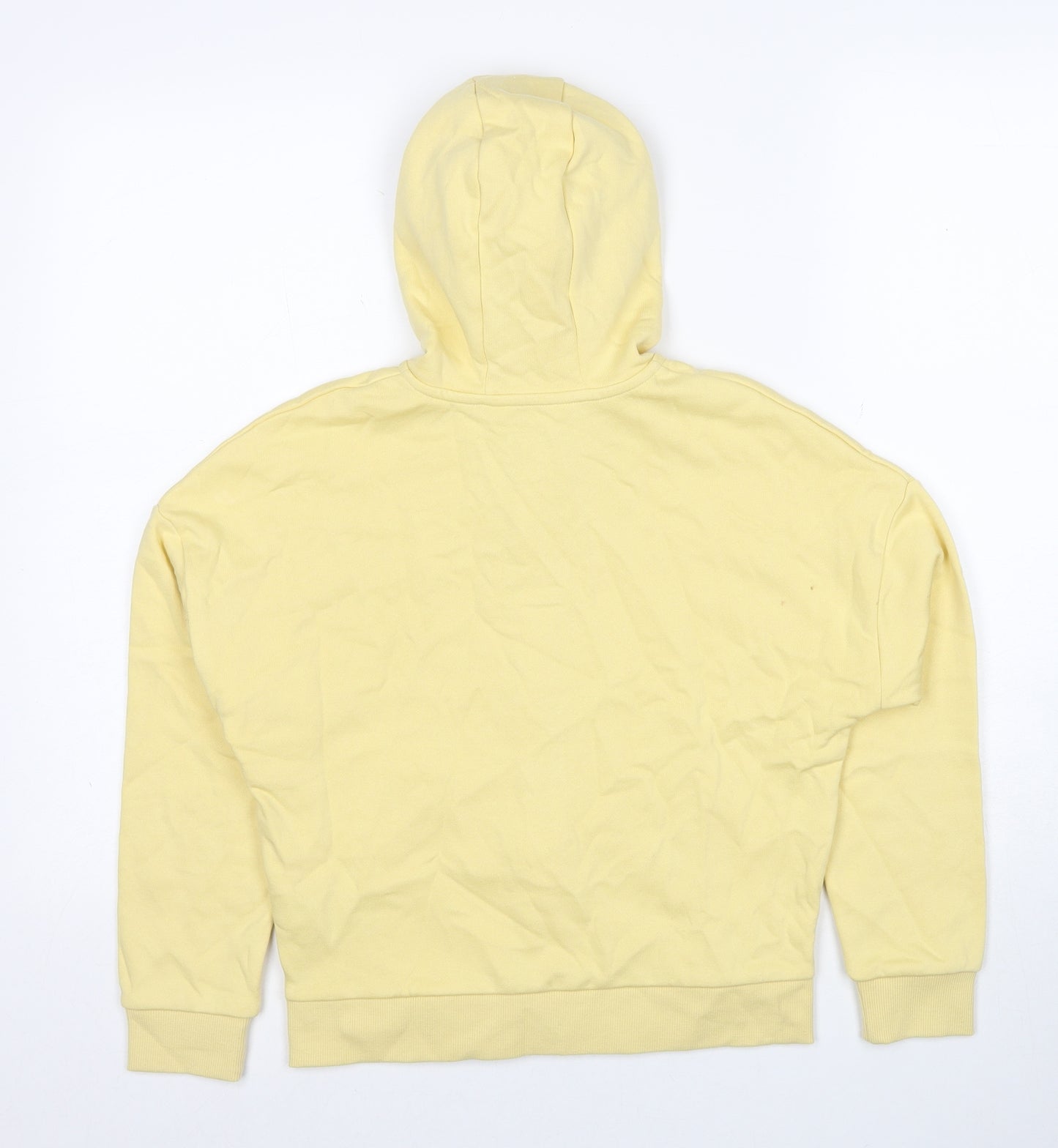 Marks and Spencer Girls Yellow Cotton Full Zip Hoodie Size 11-12 Years Zip