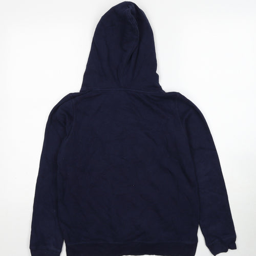H&M Girls Blue Cotton Pullover Hoodie Size 12-13 Years Pullover - Blog Queen