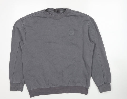 H&M Mens Grey Cotton Pullover Sweatshirt Size S