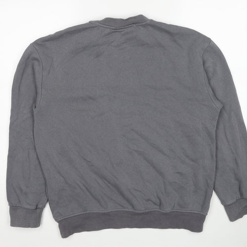 H&M Mens Grey Cotton Pullover Sweatshirt Size S