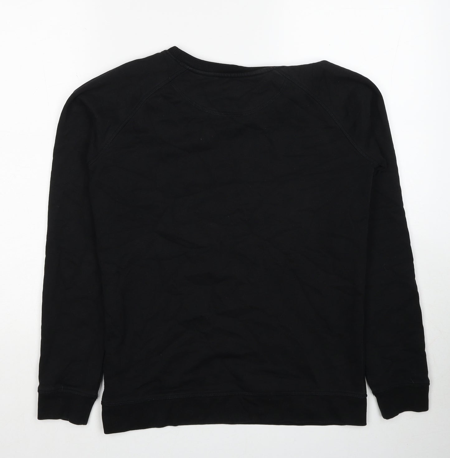 Follow The River Mens Black Cotton Pullover Sweatshirt Size S