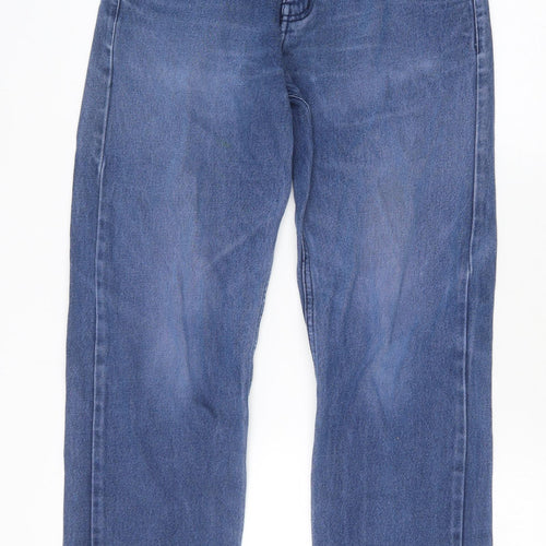 Preworn Mens Blue Cotton Straight Jeans Size 30 in Regular Zip