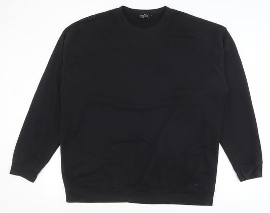 Topman Mens Black Cotton Pullover Sweatshirt Size L - New Season