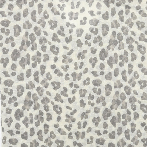 Soyaconcept Womens Grey V-Neck Animal Print Polyester Pullover Jumper Size M - Leopard Pattern