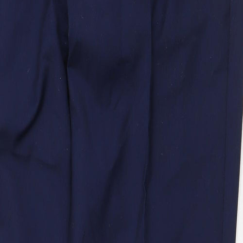 River Island Mens Blue Polyester Dress Pants Trousers Size 32 in Regular Zip