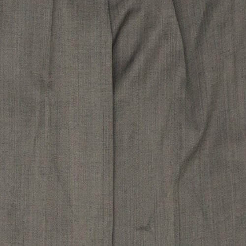 French Connection Mens Grey Wool Dress Pants Trousers Size 32 in Regular Zip