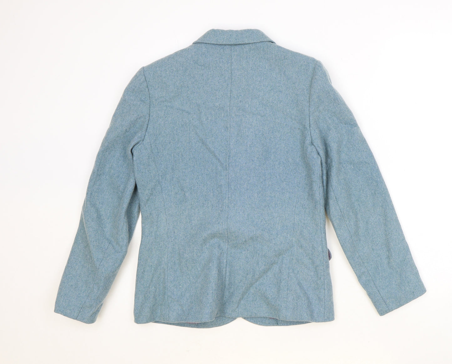 Dito Dito Womens Blue Polyester Jacket Blazer Size 10