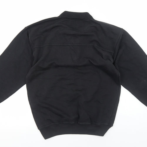 Hi-Tec Mens Black Cotton Pullover Sweatshirt Size S - Polo