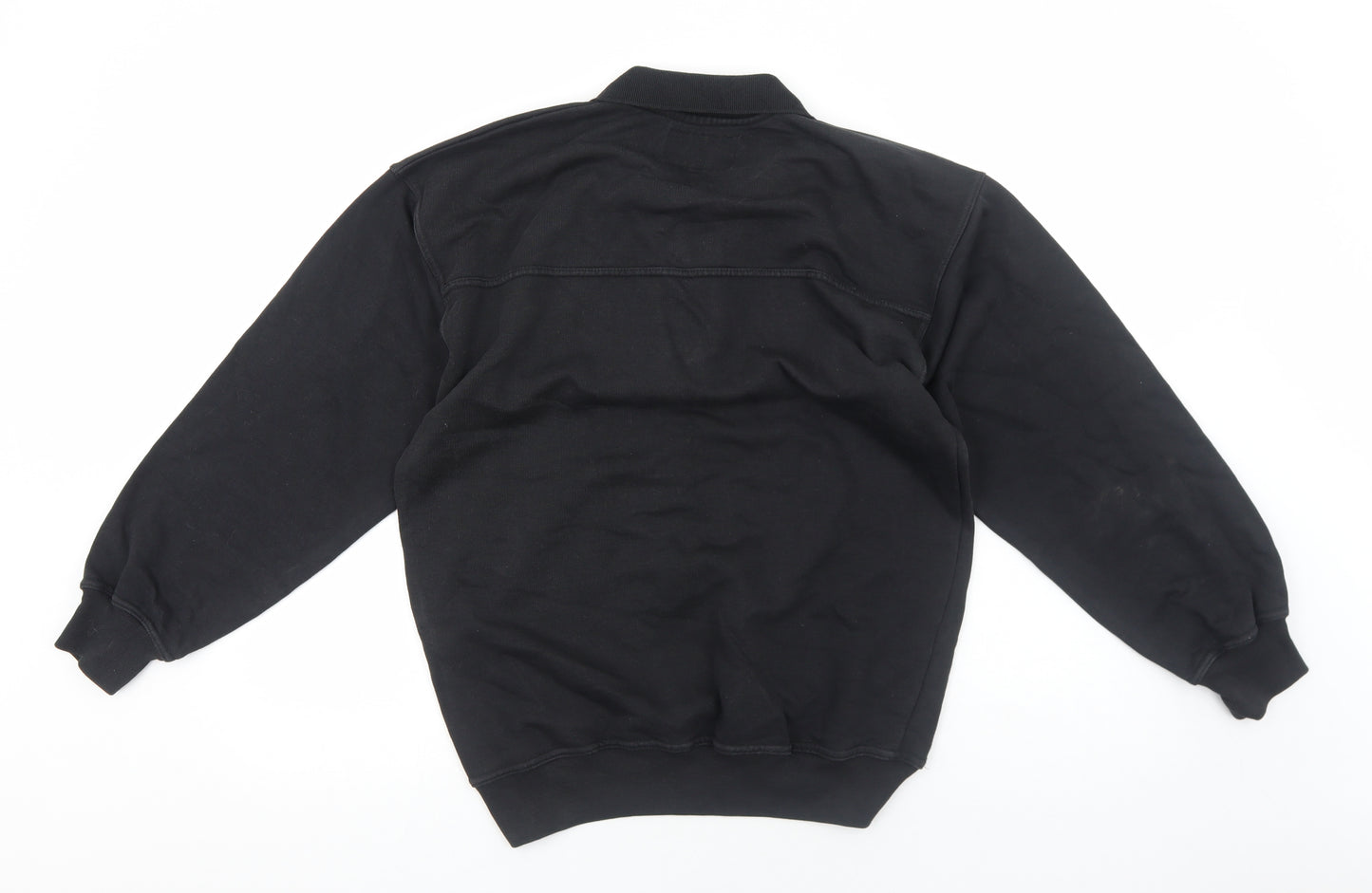 Hi-Tec Mens Black Cotton Pullover Sweatshirt Size S - Polo
