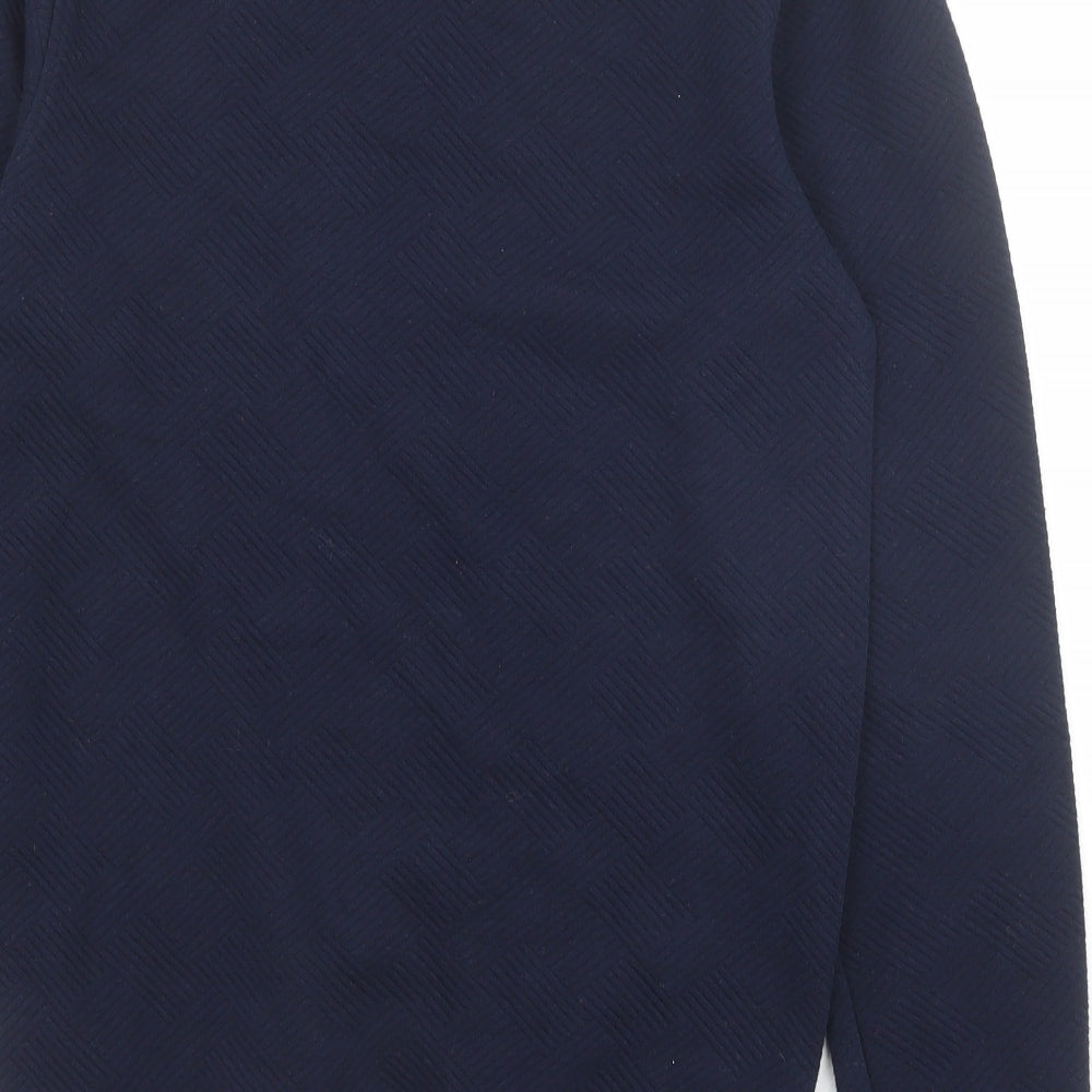 Matalan Mens Blue Cotton Pullover Sweatshirt Size S