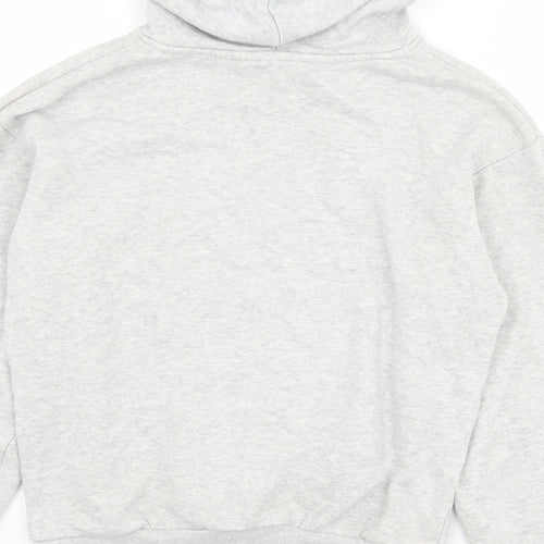 H&M Boys Grey Cotton Pullover Hoodie Size 11-12 Years Pullover