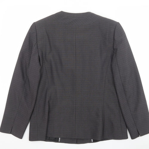 Klass Womens Grey Polyester Jacket Blazer Size 14