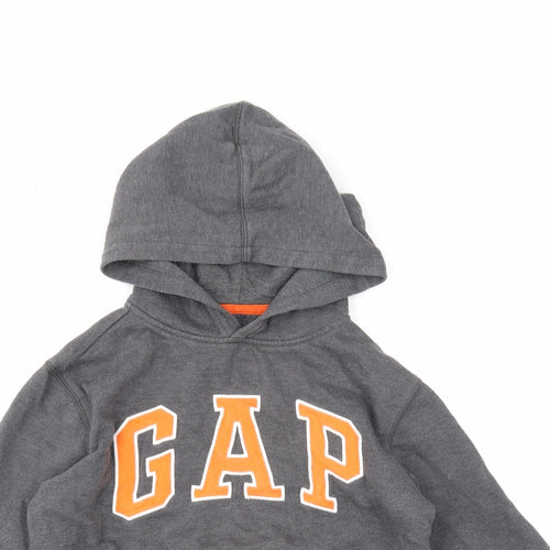 Gap Boys Grey Cotton Pullover Hoodie Size M Pullover