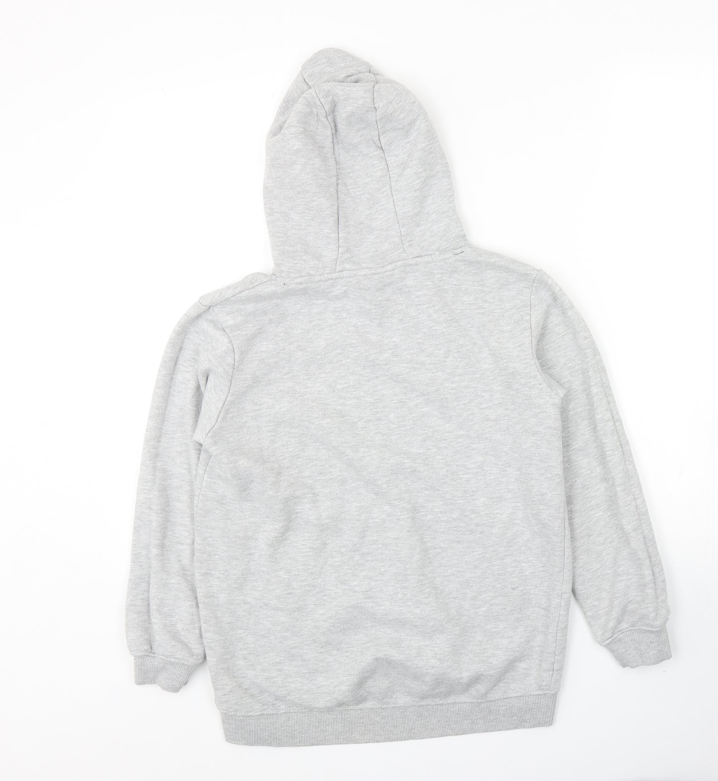 Primark Girls Grey Cotton Pullover Hoodie Size 9-10 Years Pullover