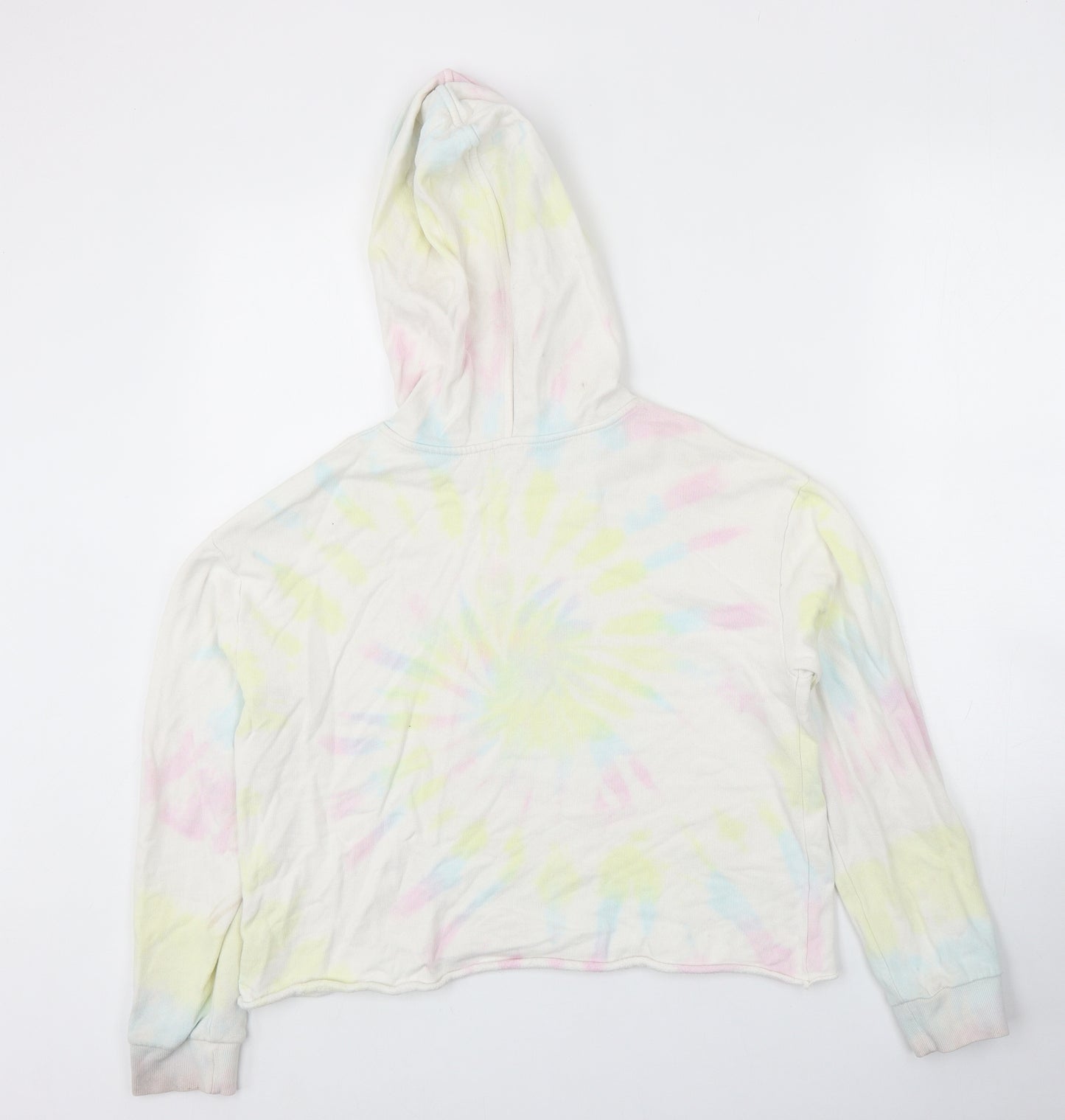 River Island Girls Multicoloured Cotton Pullover Hoodie Size 11-12 Years Pullover - Tie Dye