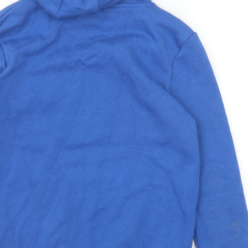 Primark Boys Blue Cotton Pullover Hoodie Size 9-10 Years Pullover