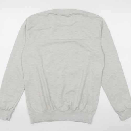 Bold Street Mens Grey Cotton Pullover Sweatshirt Size M