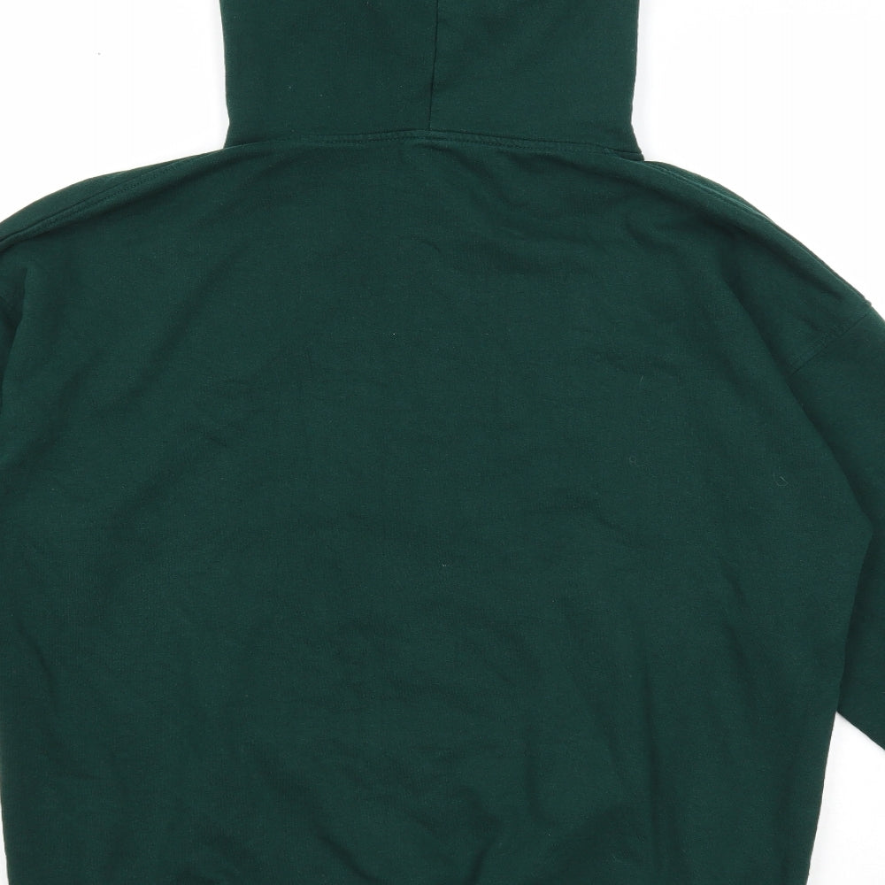 Preworn Mens Green Cotton Pullover Hoodie Size S - Positive Energy