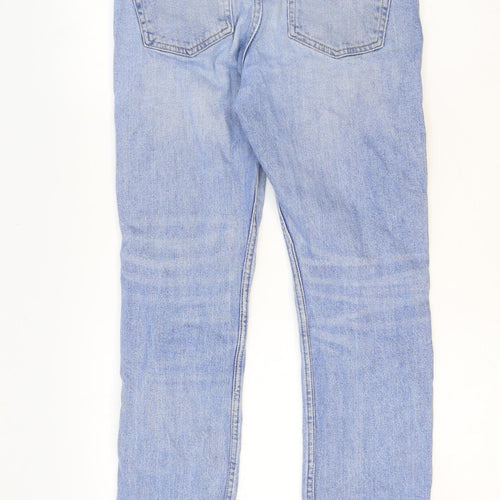 H&M Mens Blue Polyester Skinny Jeans Size 29 in Regular Zip