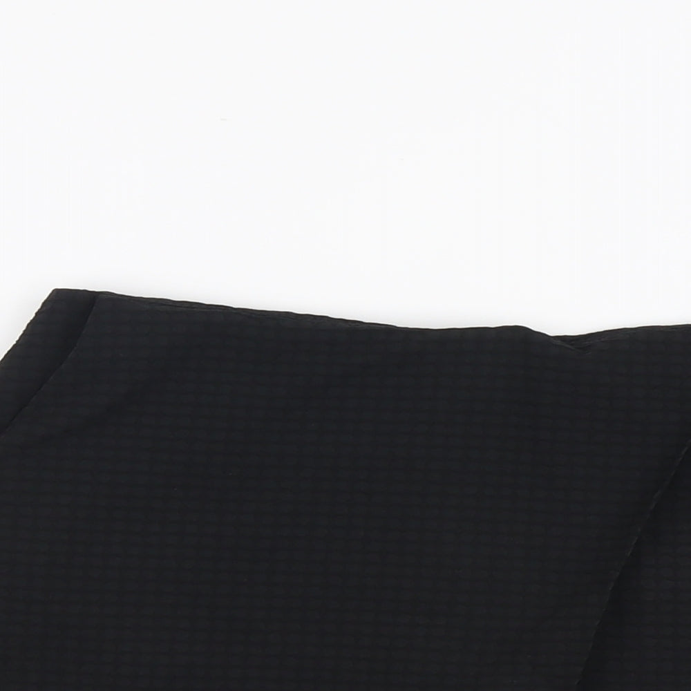 Topshop Womens Black Polyester Basic Shorts Size 10 L3 in Regular Zip
