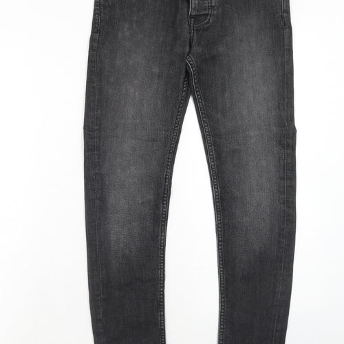 Denim & Co. Mens Black Cotton Skinny Jeans Size 28 in L32 in Regular Zip