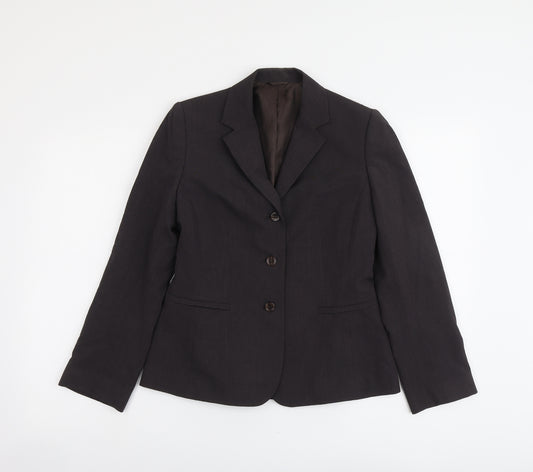 NEXT Womens Grey Polyester Jacket Blazer Size 8